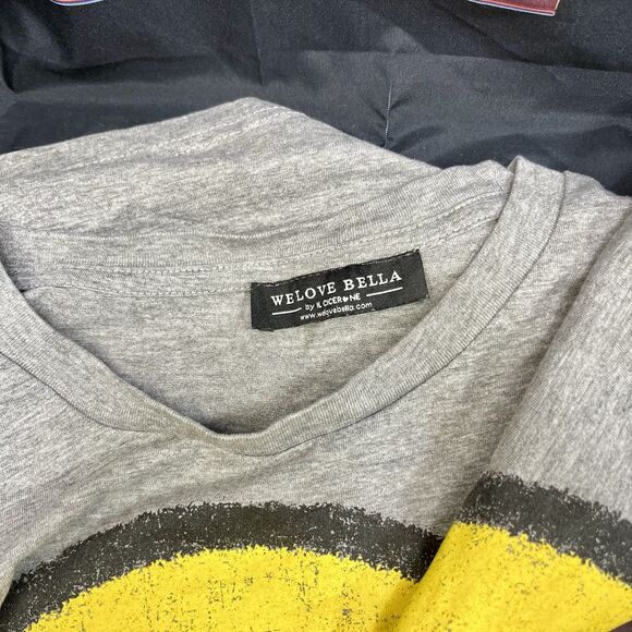 WE LOVE BELLA by IL Cicerone Happy Face Y2K Hippie Crop Top Shirt - Picture 3 of 7